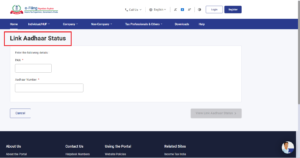 Link Aadhaar Status