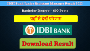 IDBI Bank Junior Assistant Manager Interview Letter 2023