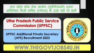 UPPSC APS 2023 Mains Online Form