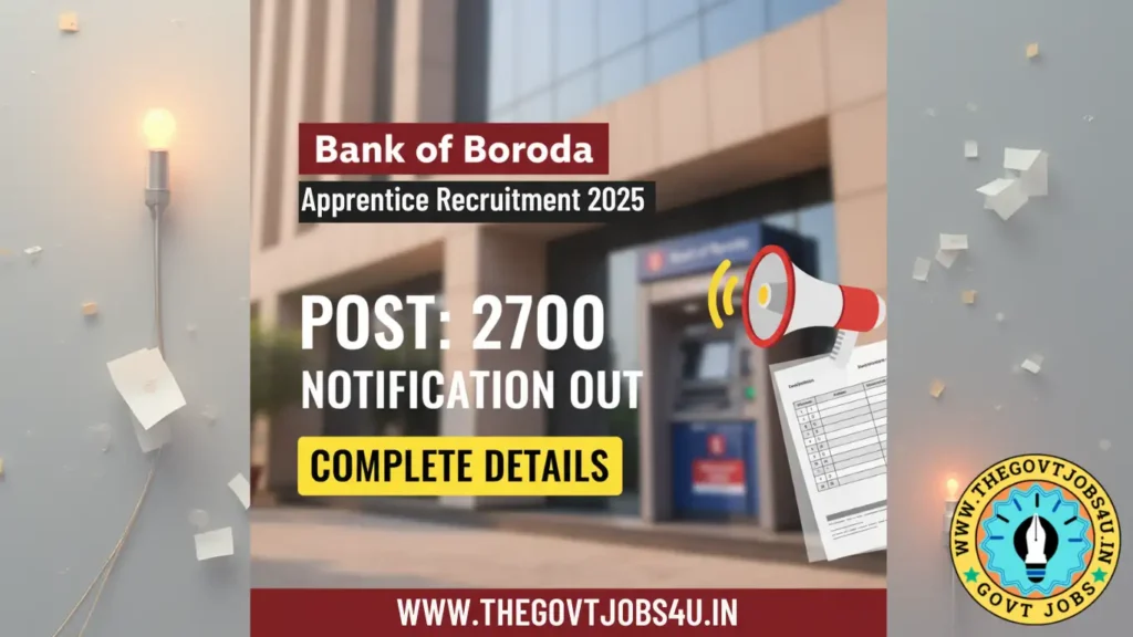 Bank of Baroda Apprentice Online Form 2025